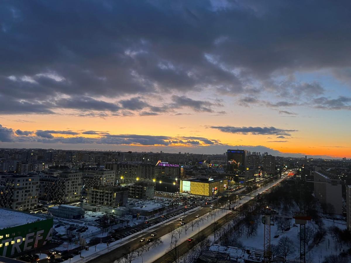 Apartament Skyscrapper Z Widokiem Na Panorame Warszawy Varsavia Esterno foto