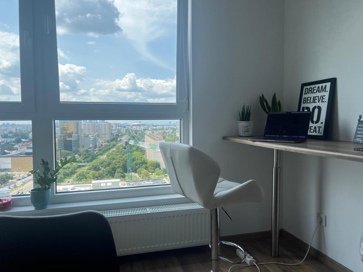 Apartament Skyscrapper Z Widokiem Na Panorame Warszawy Varsavia Esterno foto